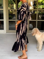 Clarice - Effortless Abstract Dress